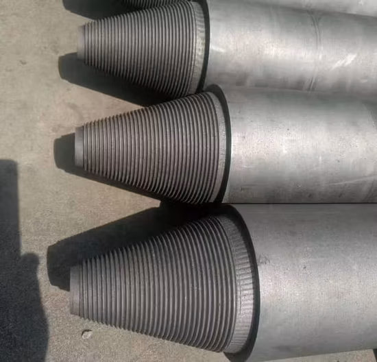 Graphite Products Kohlenstoffelektrode UHP/HP/RP, Durchmesser 350 mm, Graphitelektrode mit Nippel für Lf oder Eaf